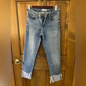 LOFT Light Blue Cropped Modern Skinny Women's Jeans
